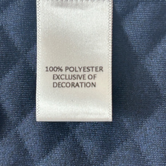 Men's Cremieux Classics Navy Quilted Vest with Brown Trim - Picture 10 of 10